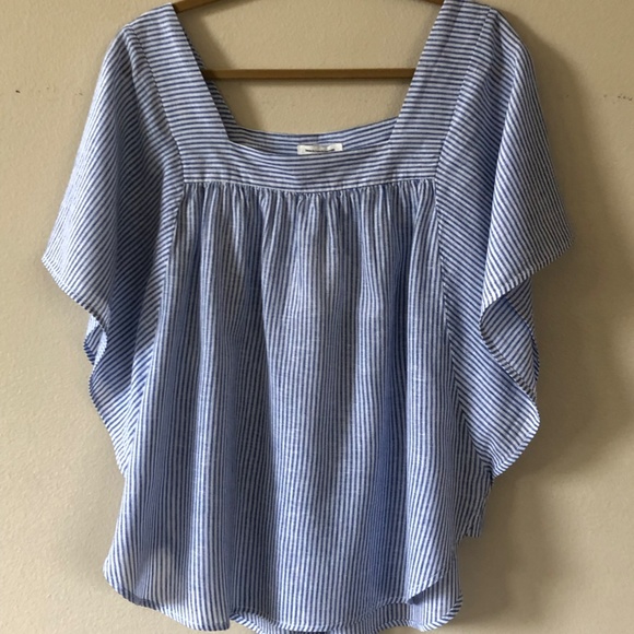 beachlunchlounge Tops - Beachlunchlounge Linen Striped Top
